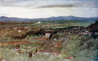 Les plaines vertes de Toscane et l