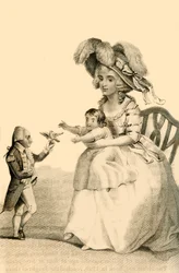 Comte Joseph Boruwlaski, le célèbre nain polonais, 1822