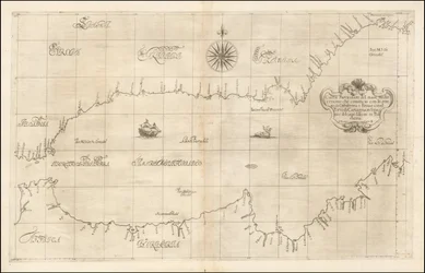 Carte de 1646 de la Méditerranée occidentale et de Gibraltar par Robert Dudley