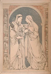 Une image en mosaïque de marbre, par Le Baron H. De Triqueti, Paris