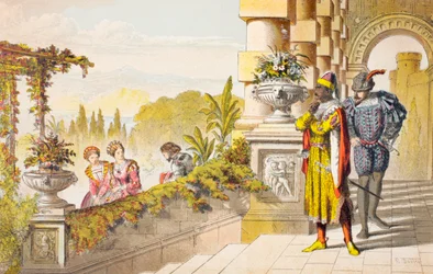 Cassio parle dans Othello, acte III, scène III, "Madam, I