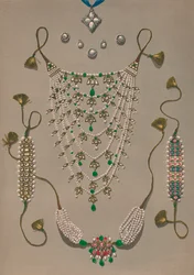 Broches pendentifs en croix et boucles d