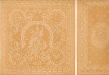 Linge damassé par M. C. Faber, Stuttgart et Messieurs Burre Bros. Dumferline, 1863