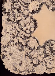 Mouchoir en dentelle de fabrication irlandaise, 1863