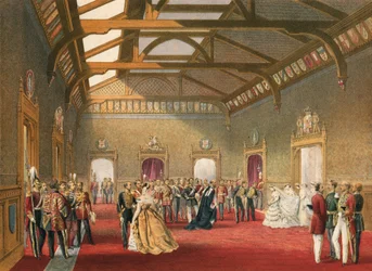Le cortège de la mariée (chromolitho)