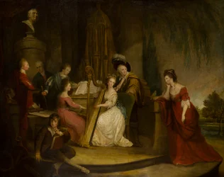 Sir Henry Bridgeman et sa famille faisant de la musique sous un buste de Handel, vers 1762-90