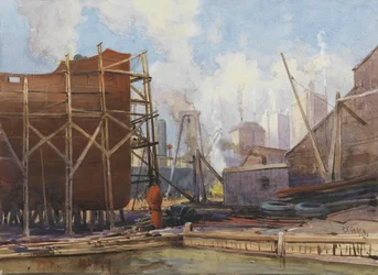 Construction navale à Toronto, 1918