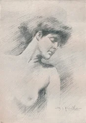 Étude féminine, vers 1895, 1897