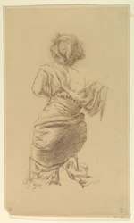 Étude pour une femme agenouillée, "Festival des vendanges," Mendelssohn Glee Club, New York, NY
