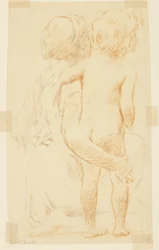 Étude pour une femme assise tenant un enfant, « Festival des vendanges », Mendelssohn Glee Club, New York, NY