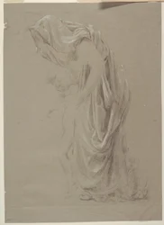 Étude pour une femme debout avec enfant, "Festival des vendanges," Mendelssohn Glee Club, New York, NY