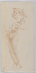 Étude pour un garçon debout avec un chevreau, "Festival des vendanges," Mendelssohn Glee Club, New York, NY
