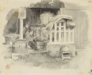 Où le saké est vendu, 1890