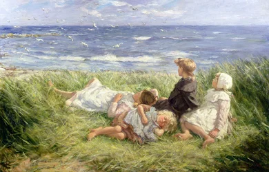 Mouettes et mers saphir, 1912