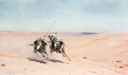 Un duel (lithographie couleur)