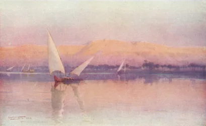 Un crépuscule sur le Nil, vers 1880, 1904