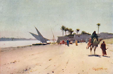 Un village du Nil, vers 1880, 1904