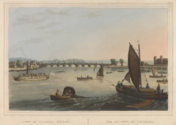 Vue du pont de Vauxhall