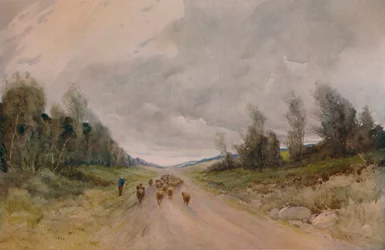 Sur une route du Northumberland, 20e siècle, 1935