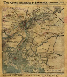 Attaque de Ft. Pulaski Savannah, Géorgie, avril 1862. LOC gvhs01.vhs00277