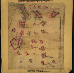 Contours des forts de l