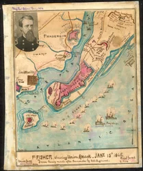 Ft. Fisher montrant (sic) l