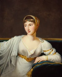 Portrait de la princesse Pauline Borghese, épouse du général Leclerc (huile sur toile)