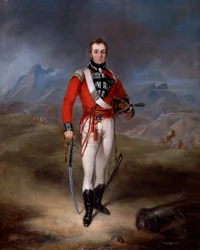 Portrait du Major Lambert Brabazon Urmston, portant l