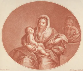 La Vierge assise avec l