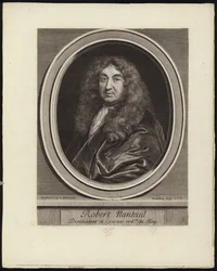 Autoportrait du graveur français Robert Nanteuil