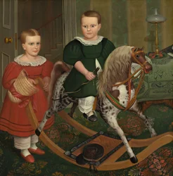 Le Cheval de bois, vers 1840