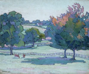 Érables à Cuckfield, Sussex, 1914