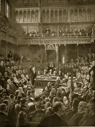 Gladstone présentant le projet de loi sur l
