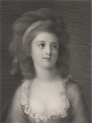 Portrait en buste de Sophie ou Apollonia Helena Potocka jeune fille, 1872