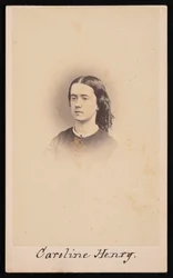Portrait de Caroline Henry 1839-1920, entre 1860 et 1869