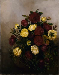 Nature morte aux roses