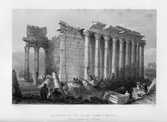 Le Grand Temple de Baalbec Héliopolis, Égypte, 1841