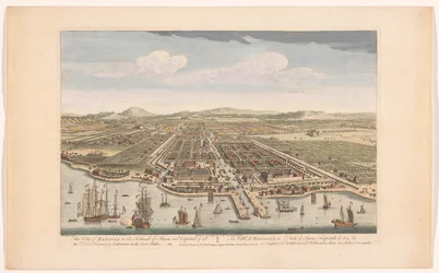 Vue de la ville de Batavia (Nederzettingen van de VOC)