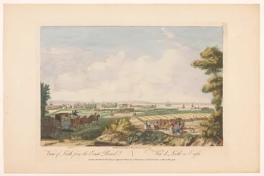 Vue de la ville de Leith. Écosse