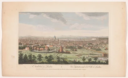 Vue de la ville de Londres depuis le nord (Londen)