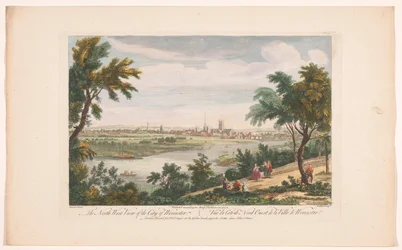 Vue de la ville de Worcester