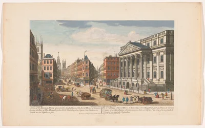 Vue du Mansion House à Londres (série Londres)