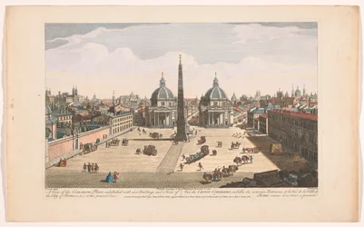Vue de la Piazza del Popolo à Rome