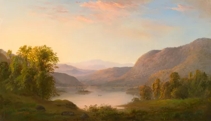Vue dans les montagnes Laurentiennes, près de Québec