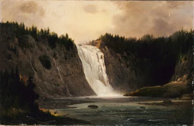 Cascade sur Mont-Morency, 1864