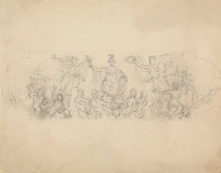 Croquis allégorique de la victoire