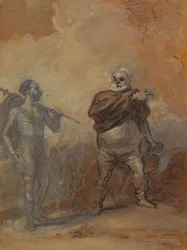 Falstaff instruisant Bardolph
