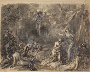 Étude de figures nues dans une zone boisée