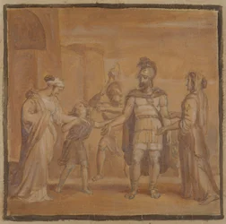 Virgilia et Volumnia plaident avec Coriolan