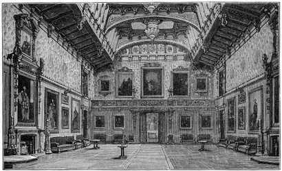 La Chambre de Waterloo, Château de Windsor, 1880